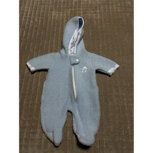 Vintage Baby Cozy Hooded Onesie Footed Pajamas